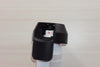Black Spray Doctor mounted on a spray can in closed position, front perspective view